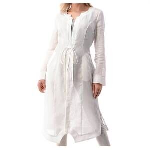 NEW ONE ESSENCE ariana arch detail duster in white